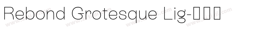 Rebond Grotesque Lig字体转换 Rebond Grotesque Lig字体转换